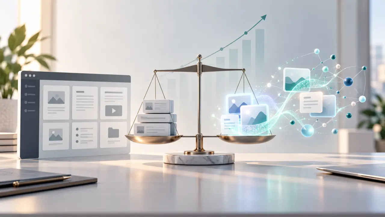 Comparaison entre un CMS classique et une solution d'intelligence artificielle générative pour une PME
