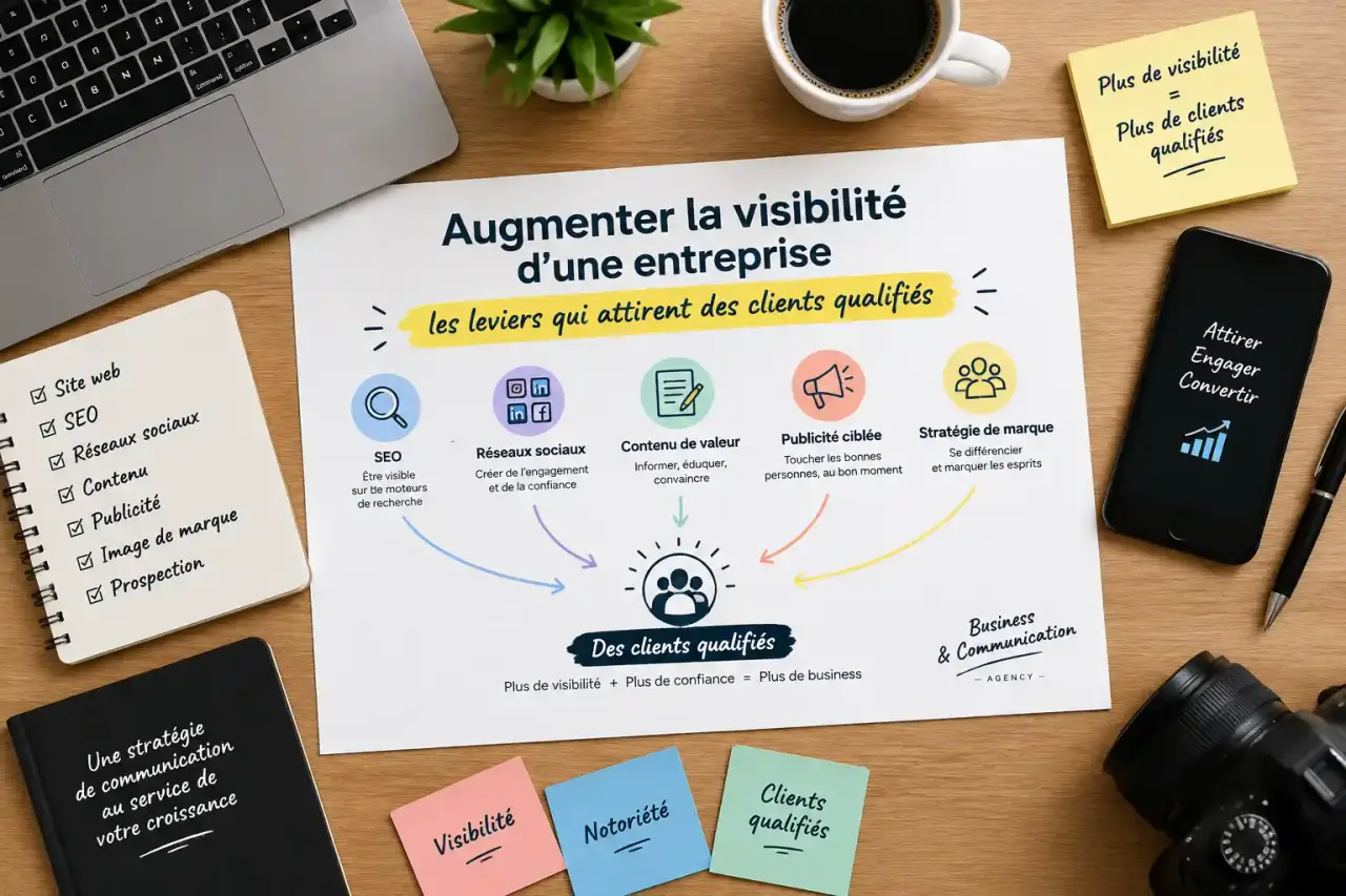 Augmenter la visibilité d’une entreprise : les leviers qui attirent des clients qualifiés
