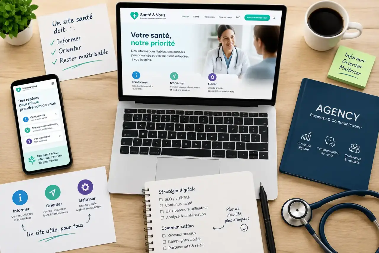 Un site internet santé doit informer, orienter et rester maîtrisable