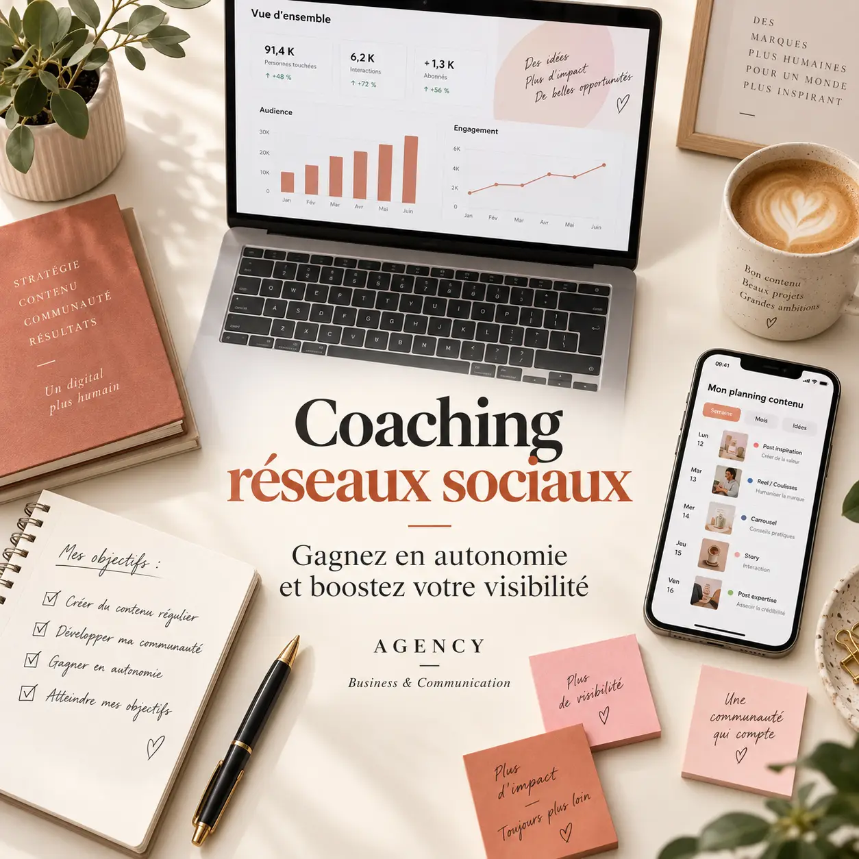 Coaching réseaux sociaux : gagnez en autonomie et boostez votre visibilité